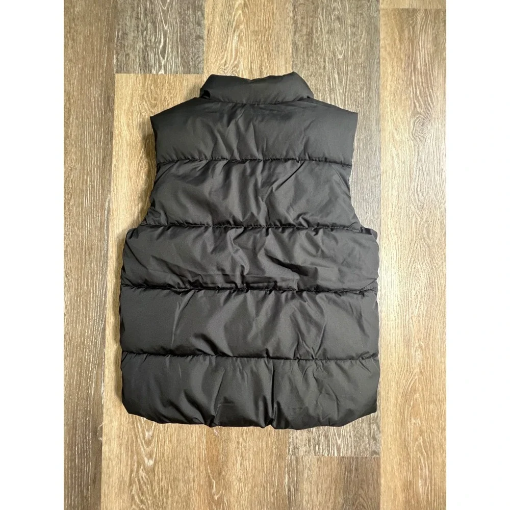 Old‎ Navy Puffer Vest Kids Large 10-12 Black Water-Resistant Quilted Full-Zip